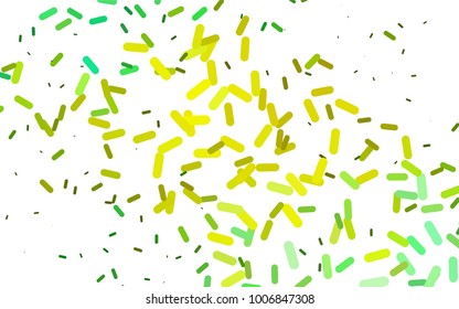 Light Green, Yellow vector layout with flat lines. Glitter abstract illustration with colored sticks. Smart design for your business advert.