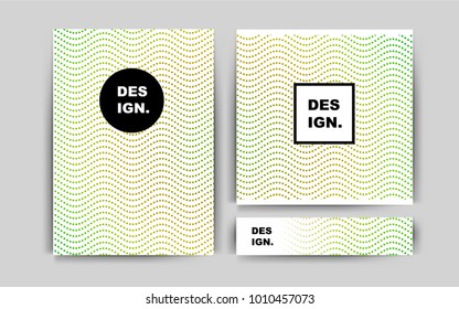 Light Green, Yellow vector layout for Leaflets. Modern abstract design concept with colorful gradient. Pattern can be used as a template for calendars.
