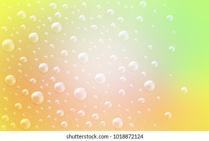Light Green, Yellow vector layout with circle shapes. Illustration with set of shining colorful abstract circles. The pattern can be used for ads, leaflets of liquid.