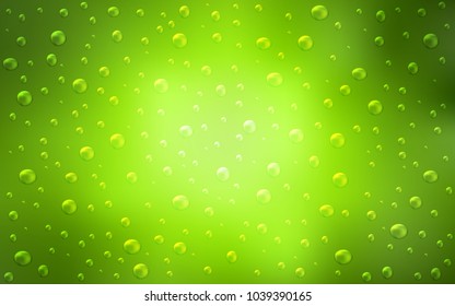 Light Green, Yellow vector layout with circle shapes. Modern abstract illustration with colorful water drops. The pattern can be used for beautiful websites.