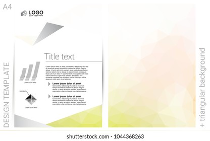 Light Green, Yellow vector  layout for Leaflets. Glitter abstract design concept with text box. Pattern for ads, leaflets, labels of your business.