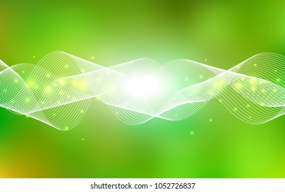 Light Green, Yellow vector layout with festival confetti. Modern geometrical abstract illustration with carnival ribbons. Beautiful design for your business advert of anniversary.