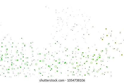 Light Green, Yellow vector  layout with circle shapes. Modern abstract illustration with colorful water drops. The pattern can be used for aqua ad, booklets.