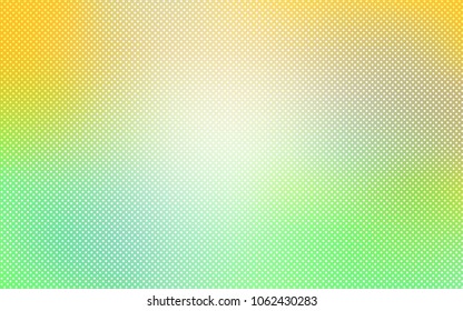 Light Green, Yellow vector layout with circle shapes. Blurred bubbles on abstract background with colorful gradient. Pattern can be used as texture of wallpapers.