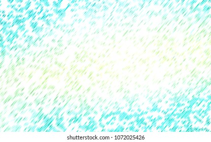Light Green, Yellow vector layout with flat lines. Glitter abstract illustration with colored sticks. The template can be used as a background.