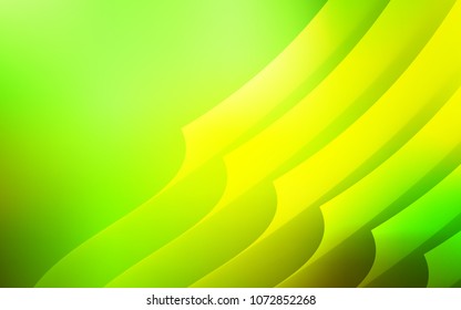 Light Green, Yellow vector layout with flat lines. Decorative shining illustration with lines on abstract template. Pattern for your busines websites.