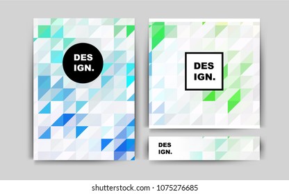 Light Green, Yellow vector layout for Leaflets. Glitter abstract design concept with text box. Completely new template for your brand book.