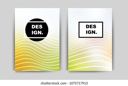 Light Green, Yellow vector layout for Leaflets. Beautiful colored sample in A4 size. Completely new template for your brand book.