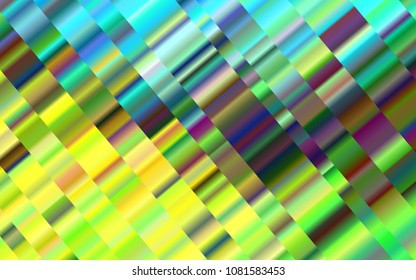 Light Green, Yellow vector layout with flat lines. Lines on blurred abstract background with gradient. Smart design for your business advert.