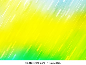 Light Green, Yellow vector layout with flat lines. Shining colored illustration with narrow lines. The pattern can be used as ads, poster, banner for commercial.