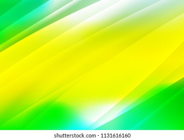 Light Green, Yellow vector layout with flat lines. Blurred decorative design in simple style with lines. The template can be used as a background.