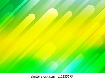 Light Green, Yellow vector layout with flat lines. Decorative shining illustration with lines on abstract template. The pattern can be used for websites.