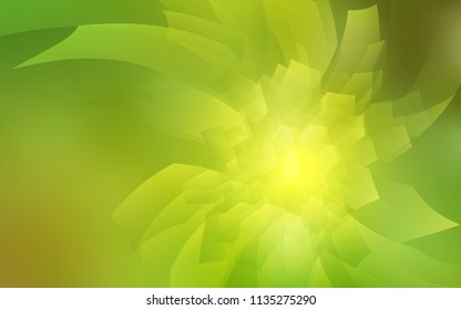 Light Green, Yellow vector layout with hexagonal shapes. Design in abstract style with hexagons. New design for website's poster, banner.
