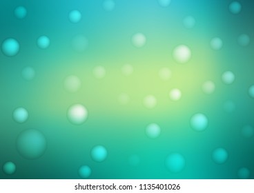Light Green, Yellow vector layout with circle shapes. Illustration with set of shining colorful abstract circles. The pattern can be used for beautiful websites.