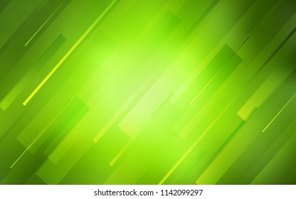 Light Green, Yellow vector layout with flat lines. Lines on blurred abstract background with gradient. Best design for your ad, poster, banner.