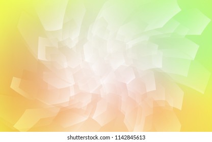 Light Green, Yellow vector layout with hexagonal shapes. Design in abstract style with hexagons. New template for your brand book.