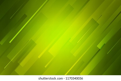 Light Green, Yellow vector layout with flat lines. Glitter abstract illustration with colored sticks. Pattern for your busines websites.