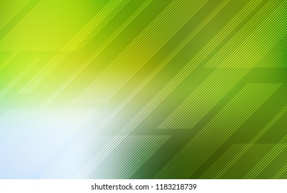 Light Green, Yellow vector layout with flat lines. Modern geometrical abstract illustration with Lines. Template for your beautiful backgrounds.