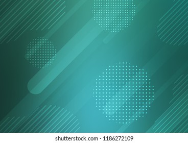 Light Green, Yellow vector layout with flat lines and dots. Blurred decorative design in simple style with lines, circles. The template can be used as a background.