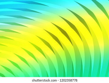 Light Green, Yellow vector layout with flat lines. Decorative shining illustration with lines on abstract template. The pattern can be used as ads, poster, banner for commercial.