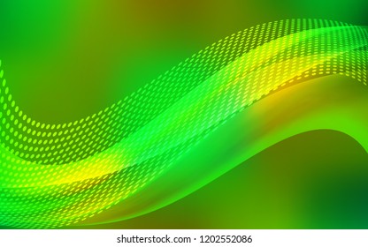 Light Green, Yellow vector layout with circles, lines. Design with connection of dots and lines on colorful background. Design for poster, banner of websites.