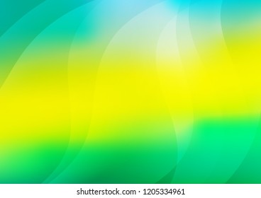 Light Green, Yellow vector layout with flat lines. Modern geometrical abstract illustration with staves. The template can be used as a background.