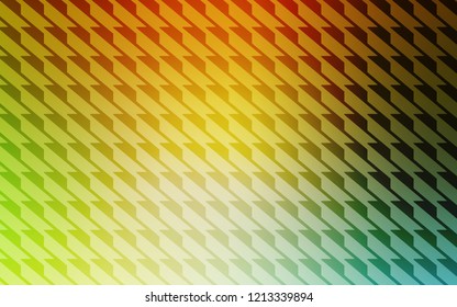Light Green, Yellow vector layout with flat lines. Lines on blurred abstract background with gradient. Pattern for ads, posters, banners.