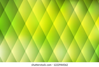Light Green, Yellow vector layout with lines, rectangles. Glitter abstract illustration with rectangular shapes. Best design for your ad, poster, banner.