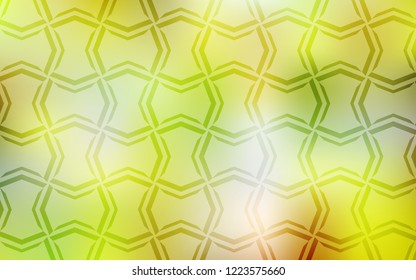 Light Green, Yellow vector layout with flat lines. Glitter abstract illustration with colored sticks. Smart design for your business advert.
