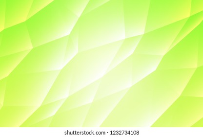 Light Green, Yellow vector layout with lines, triangles. Decorative design in abstract style with triangles. Modern template for your landing page.