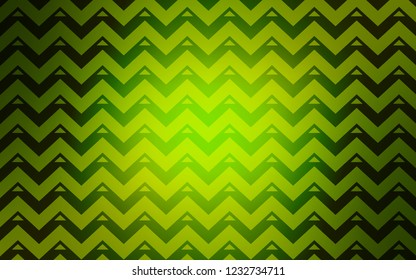 Light Green, Yellow vector layout with lines, triangles. Abstract gradient illustration with triangles, lines. Smart design for your adverts.