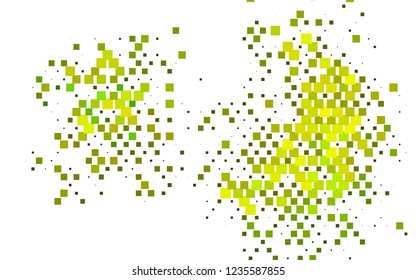 Light Green, Yellow vector layout with lines, rectangles. Rectangles on abstract background with colorful gradient. Best design for your ad, poster, banner.