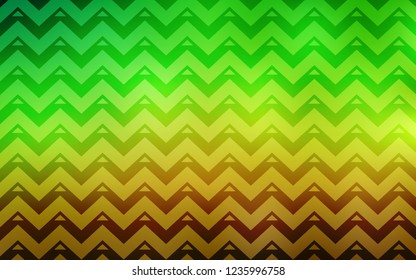 Light Green, Yellow vector layout with lines, triangles. Modern abstract illustration with colorful triangles. Pattern for booklets, leaflets