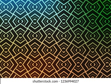 Light Green, Yellow vector layout with flat lines. Modern geometrical abstract illustration with staves. Pattern for business booklets, leaflets.