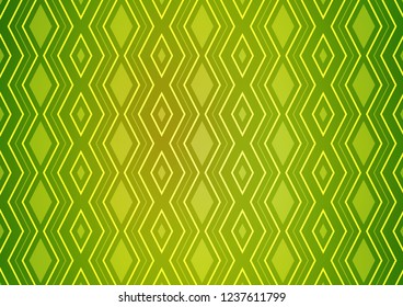 Light Green, Yellow vector layout with lines, rectangle. Colorful lines, squares on abstract background with gradient. Pattern for websites, landing pages.