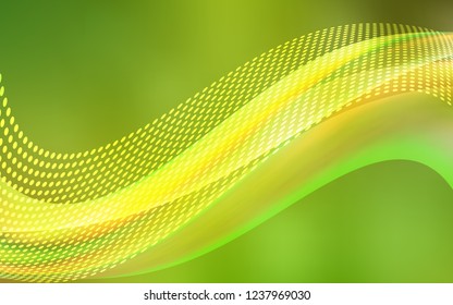 Light Green, Yellow vector layout with circles, lines. Modern abstract colorful illustration with spheres and lines. Design for poster, banner of websites.
