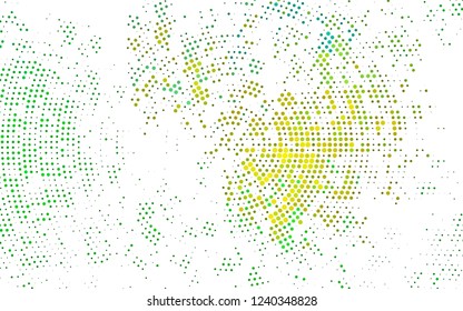 Light Green, Yellow vector layout with circle shapes. Blurred decorative design in abstract style with bubbles. Pattern for beautiful websites.