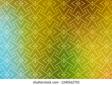 Light Green, Yellow vector layout with flat lines. Blurred decorative design in simple style with lines. Best design for your ad, poster, banner.