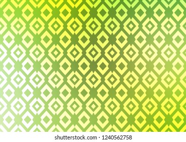 Light Green, Yellow vector layout with lines, rectangles. Abstract gradient illustration with rectangles. Pattern can be used for websites.
