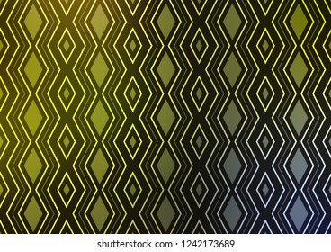 Light Green, Yellow vector layout with lines, rectangle. Colorful decorative design in simple style with lines, rhombuses. Pattern for websites, landing pages.