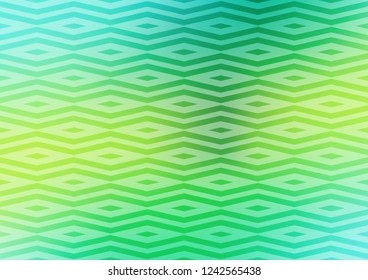 Light Green, Yellow vector layout with lines, triangles. Glitter abstract illustration with triangular shapes. Template for wallpapers.