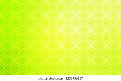 Light Green, Yellow vector layout with lines, rectangles. Beautiful illustration with rectangles and squares. Best design for your ad, poster, banner.