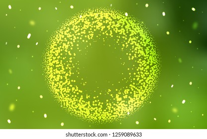 Light Green, Yellow vector layout with circle shapes. Illustration with set of shining colorful abstract circles. Pattern for beautiful websites.