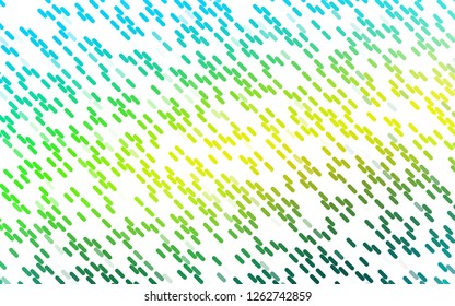 Light Green, Yellow vector layout with flat lines. Glitter abstract illustration with colored sticks. Backdrop for TV commercials.
