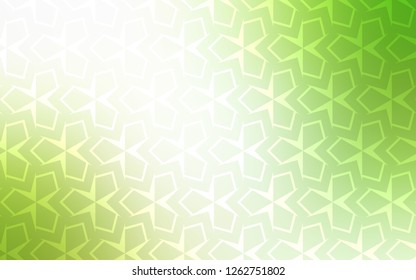 Light Green, Yellow vector layout with lines, rectangles. Rectangles on abstract background with colorful gradient. The template can be used as a background.