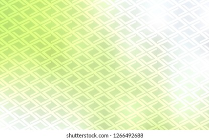 Light Green, Yellow vector layout with lines, rectangles. Abstract gradient illustration with rectangles. Pattern for commercials.