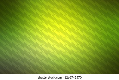 Light Green, Yellow vector layout with flat lines. Colorful shining illustration with lines on abstract template. Pattern for your busines websites.