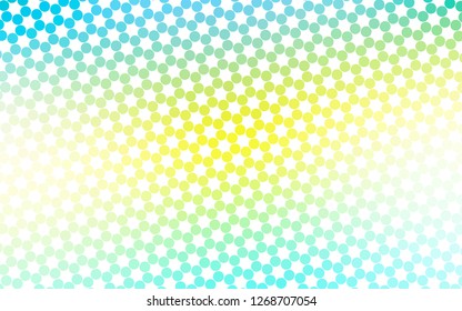 Light Green, Yellow vector layout with circle shapes. Modern abstract illustration with colorful water drops. Pattern for ads, leaflets.