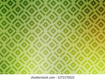 Light Green, Yellow vector layout with lines, rectangle. Modern geometric abstract illustration with lines, squares. Smart design for your business advert.