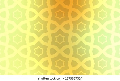 Light Green, Yellow vector layout with bright stars. Blurred decorative design in simple style with stars. Template for sell phone backgrounds.